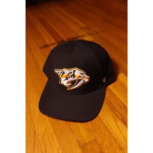 forty seven 47 black nashville predators nhl snapback hat